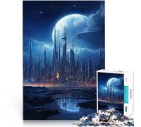Puzzle 1000 pezzi per adolescenti Skyline della città moderna Giocattolo educativo antistress Decorazioni e regali unici per la casa 38x26cm