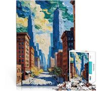 Puzzle 1000 pezzi per adolescenti Skyline di New York City Giocattoli di gioco impegnativi Ogni pezzo è unico - Gioco divertente e stimolante per tutta la famiglia 52x38cm