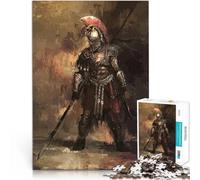 Puzzle 1000 pezzi per adolescenti soldato guerriero spartano Per il divertimento in famiglia con poster abbinato e foglio di quiz 38x26cm