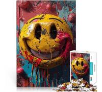 Puzzle 1000 pezzi per adolescenti Sorrisi vibranti, vibrazioni pazze Gara di velocità delle mani Decorazioni e regali unici per la casa 50x70cm