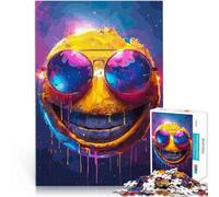 Puzzle 1000 pezzi per adolescenti Sorriso colorato faccia pazza Allena il tuo cervello e le tue mani Collezione di artisti, Belle arti 38x26cm