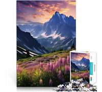 Puzzle 1000 pezzi per adolescenti Spring Mountains - Pendio Spring Serenity Rompicapo per Decorazione murale Regali unici per compleanno e Natale 38x26cm