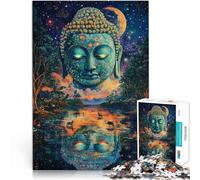 Puzzle 1000 pezzi per adolescenti Statua di Buddha colorata Gioco di famiglia antistress sfida difficile perché è ideale come regalo per tutta la famiglia 38x26cm