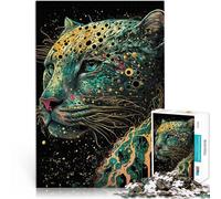Puzzle 1000 pezzi per adolescenti Stile giapponese leopardato Sfida di gioco educativo giocattolo Lista dei desideri con Babbo Natale 38x26cm