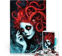 Puzzle 1000 pezzi per adolescenti Strega dai capelli rossi Giocattoli Giochi Educativi Antistress è ideale come regalo per tutta la famiglia 52x38cm