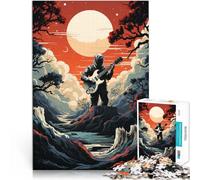 Puzzle 1000 pezzi per adolescenti Suonare la chitarra in montagna Gioco educativo per famiglie Giocattoli per la decorazione della casa 75x50cm
