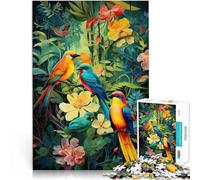 Puzzle 1000 pezzi per adolescenti Suoni rilassanti degli uccelli Giocattolo educativo antistress perché è ideale come regalo per tutta la famiglia 38x26cm