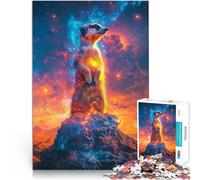 Puzzle 1000 pezzi per adolescenti Suricato cosmico Difficile da completare ma divertente e umoristico offerte come regali per tutta la famiglia 52x38cm
