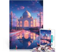 Puzzle 1000 pezzi per adolescenti Taj Mahal al tramonto Antistress Vacanza in patria Uccidere il tempo Giocattoli per la decorazione della casa 38x26cm
