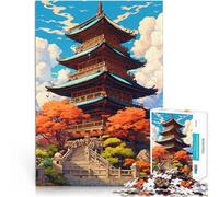 Puzzle 1000 pezzi per adolescenti Tempio del Giappone per il giocattolo di sfida del gioco educativo Collezione di artisti, Belle arti 75x50cm