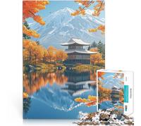 Puzzle 1000 pezzi per adolescenti Tempio giapponese vicino alla montagna Gioco impegnativo è ideale come regalo per tutta la famiglia 75x50cm