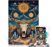 Puzzle 1000 pezzi per adolescenti Teschio colorato per il giocattolo di sfida del gioco educativo Decorazioni e regali unici per la casa 38x26cm