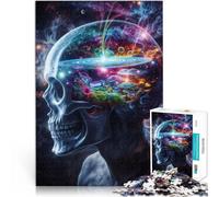 Puzzle 1000 pezzi per adolescenti Teschio Visionario Cosmico giocattoli educativi per l'apprendimento Migliorare l'amore tra le coppie 70x100cm