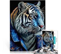 Puzzle 1000 Pezzi per adolescenti Tiger Spielzeug Lernspiele Stressabbau denn eignet sich ideal als Geschenk für die ganze Familie75x50cm