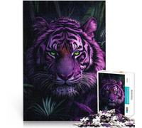 Puzzle 1000 pezzi per adolescenti Tigre sotto la pioggia Giocattolo educativo intellettuale decomprimente Regalo di compleanno 52x38cm