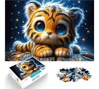 Puzzle 1000 pezzi per adolescenti Tigrotto carino Giocattoli educativi per l'apprendimento Giochi per famiglie Ottimo regalo per i giochi 75x50cm