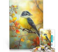 Puzzle 1000 pezzi per adolescenti Tiranno giallo sul ramo Giocattoli di gioco impegnativi con pezzi completamente interconnessi di forma casuale 52x38cm
