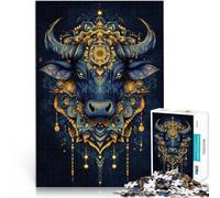 Puzzle 1000 pezzi per adolescenti Toro Aiuta il cervello ad allenare i giocattoli che creano dipendenza per coltivare la pazienza Buon regalo 75x50cm