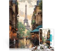 Puzzle 1000 pezzi per adolescenti Torre Eiffel di Parigi Antistress Vacanza in patria Uccidere il tempo Regalo di compleanno, regali, arte murale 52x38cm