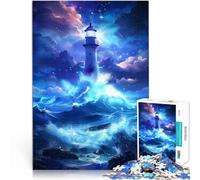 Puzzle 1000 pezzi per adolescenti Torre faro Aiuta il cervello ad allenare i giocattoli che creano dipendenza per coltivare la pazienza Regalo divertente 38x26cm
