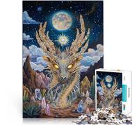 Puzzle 1000 pezzi per adolescenti Totem del drago per il giocattolo di sfida del gioco educativo Decorazioni e regali unici per la casa 38x26cm