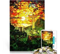 Puzzle 1000 pezzi per adolescenti Tramonto radioso di Rios Gioco intellettuale giocattolo Decorazione murale Regali unici per compleanno e Natale 52x38cm