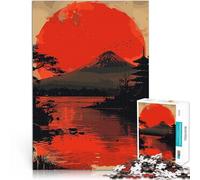 Puzzle 1000 pezzi per adolescenti Tramonto sul Monte Fuji Giocattolo educativo per l'apprendimento Giocattoli per la decorazione della casa 75x50cm