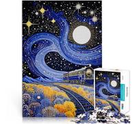 Puzzle 1000 pezzi per adolescenti Treno sotto il cielo stellato Giocattoli Giochi Educativi Antistress perché è ideale come regalo per tutta la famiglia 38x26cm