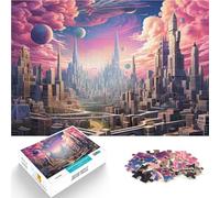 Puzzle 1000 pezzi per adolescenti Trippy City - Meraviglie urbane surreali Rompicapo Decorazione murale Regali unici per compleanno e Natale 38x26cm