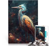 Puzzle 1000 pezzi per adolescenti Uccello garzetta per il giocattolo di sfida del gioco educativo Decorazioni e regali unici per la casa 75x50cm