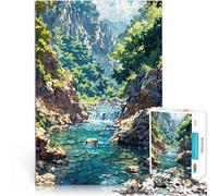 Puzzle 1000 pezzi per adolescenti Un flusso chiaro Antistress Vacanza in patria Uccidere il tempo è ideale come regalo per tutta la famiglia 75x50cm