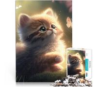 Puzzle 1000 pezzi per adolescenti Un gattino carino Difficile da completare ma divertente e umoristico Regalo di compleanno, regali, arte murale 38x26cm