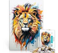 Puzzle 1000 pezzi per adolescenti Un leone Pierce Antistress Vacanza in patria Uccidere il tempo Lista dei desideri con Babbo Natale 38x26cm