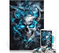 Puzzle 1000 pezzi per adolescenti Un teschio minaccioso per il giocattolo di sfida del gioco educativo è ideale come regalo per tutta la famiglia 75x50cm