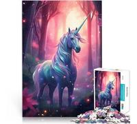 Puzzle 1000 pezzi per adolescenti Unicorno fantasy Giocattoli educativi per l'apprendimento Giochi per famiglie Decorazione della casa 52x38cm
