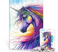 Puzzle 1000 pezzi per adolescenti Unicorno maestoso Antistress Vacanza in patria Uccidere il tempo Decorazioni e regali unici per la casa 75x50cm