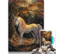 Puzzle 1000 pezzi per adolescenti Unicorno magico 1000 pezzi per adolescenti gioco educativo per compleanno Natale per età 14+ 75x50cm
