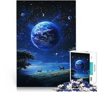Puzzle 1000 pezzi per adolescenti Universo blu Antistress Vacanza in patria Uccidere il tempo offerte come regali per tutta la famiglia 70x100cm