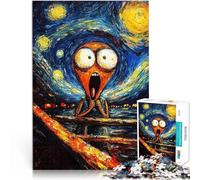 Puzzle 1000 pezzi per adolescenti Urlo della notte stellata Giochi educativi Decorazione della casa Migliorare l'amore tra le coppie 38x26cm