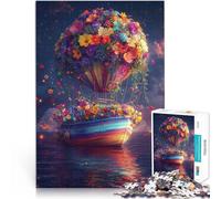 Puzzle 1000 pezzi per adolescenti Vagando nel mare dei fiori Vacanza a casa: uccidere il tempo Giocattoli per la decorazione della casa 52x38cm