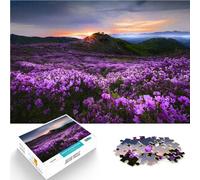 Puzzle 1000 pezzi per adolescenti Valle dei fiori di montagna Vacanza a casa: uccidere il tempo Decorazioni e regali unici per la casa 52x38cm