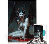 Puzzle 1000 pezzi per adolescenti Vampiro Giocattoli che creano dipendenza e sfidano l'intelligenza del cervello Ottimo regalo per i giochi 38x26cm