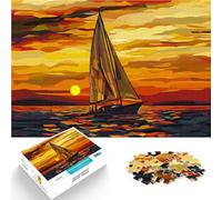 Puzzle 1000 pezzi per adolescenti Vela al tramonto Antistress Vacanza in patria Uccidere il tempo Decorazioni e regali unici per la casa 70x100cm