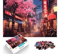 Puzzle 1000 pezzi per adolescenti Via Neon Tokyo Sakura Antistress Vacanza in patria Uccidere il tempo perché è ideale come regalo per tutta la famiglia 75x50cm