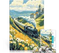 Puzzle 1000 pezzi per adolescenti Viaggia sull'Orient Express Regali di giochi impegnativi Attività divertenti a casa, regali di compleanno, regali di viaggio, 50x70cm
