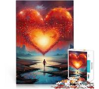 Puzzle 1000 pezzi per adolescenti Viaggio del cuore Antistress Vacanza in patria Uccidere il tempo Lista dei desideri con Babbo Natale 38x26cm