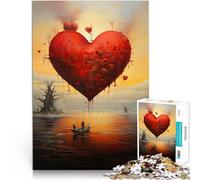 Puzzle 1000 pezzi per adolescenti Viaggio del cuore Difficile da completare ma divertente e umoristico Adatto per la decorazione del desktop 38x26cm