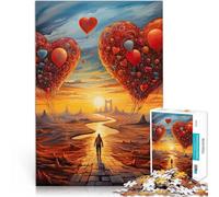 Puzzle 1000 pezzi per adolescenti Viaggio del cuore Difficile da completare ma divertente e umoristico perché è ideale come regalo per tutta la famiglia 52x38cm