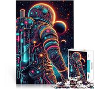Puzzle 1000 pezzi per adolescenti Viaggio nello spazio al neon Giochi educativi Decorazione della casa Migliorare l'amore tra le coppie 52x38cm