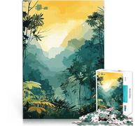 Puzzle 1000 pezzi per adolescenti Vista da una foresta pluviale Vacanza a casa: uccidere il tempo Gioco educativo per compleanno e Natale 38x26cm